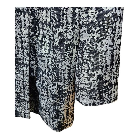 LANE‎ BRYANT Metallic Printed Jacket Coat  Black Silver -  Size 22/24 - Picture 5 of 7